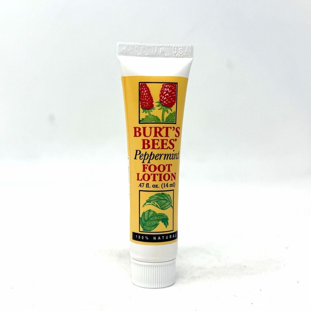 Burt’s Bees Peppermint Foot Lotion 3.38fl oz Unopened Made In USA